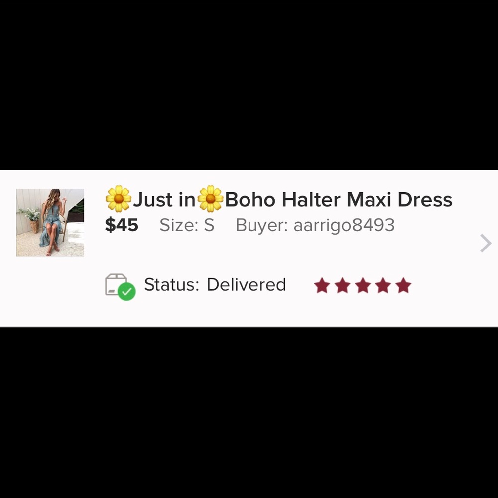 ✨HP✨ARABELLA Boho Halter Maxi Dress - Picture 7 of 8